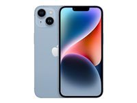 Apple iPhone 14 - 5G smartphone - dual-SIM / Internminne 256 GB - OLED-skärm - 6.1" - 2532 x 1170 pixlar - 2 bakre kameror 12 MP, 12 MP - front camera 12 MP - blå MPWP3QN/A