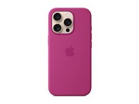 Apple - Baksidesskydd för mobiltelefon - MagSafe-kompatibilitet - silikon - Fuchsia - för iPhone 16 Pro MYYN3ZM/A