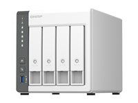 QNAP TS-433 - NAS-server - 4 fack - SATA 6Gb/s - RAID 0, 1, 5, 6, 10, JBOD, 50, 60 - RAM 4 GB - Gigabit Ethernet / 2.5 Gigabit Ethernet - iSCSI support TS-433-4G
