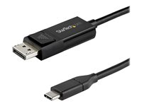 StarTech.com USB C till DisplayPort 1.4-kabel på 2 m för 8K vid 60 Hz/4K - dubbelriktad vändbar videokabeladapter för DP till USB-C eller USB-C till DP - HBR3/HDR/DSC - USB Type C/TB3-skärmkabel - DisplayPort-kabel - 24 pin USB-C (hane) till DisplayPort (hane) - USB 3.1 / Thunderbolt 3 / DisplayPort 1.4 - 2 m - aktiv, 8K UHD-stöd (7680 x 4320) - svart CDP2DP142MBD