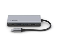 Belkin CONNECT 4-in-1 - Hubbadapter för flera portar - USB-C - HDMI AVC006BTSGY
