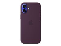 Apple - Baksidesskydd för mobiltelefon - MagSafe-kompatibilitet - silikon - plommon - för iPhone 16 Plus MYYD3ZM/A