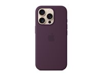Apple - Baksidesskydd för mobiltelefon - MagSafe-kompatibilitet - silikon - plommon - för iPhone 16 Pro MYYM3ZM/A
