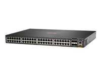HPE Aruba Networking CX 6200F 48G 4SFP+ Switch - Switch - L3 - Administrerad - 48 x 10/100/1000 + 4 x 100/1000/10G SFP+ - framsidan och sida till baksidan - rackmonterbar JL726B#ACC