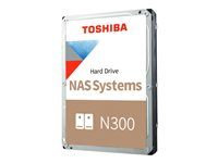 Toshiba N300 NAS - Hårddisk - 8 TB - inbyggd - 3.5" - SATA 6Gb/s - 7200 rpm - buffert: 512 MB MN10ADA800S