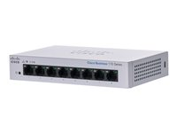 Cisco Business 110 Series 110-8T-D - Switch - ohanterad - 8 x 10/100/1000 - rackmonterbar, skrivbordsmodell, väggmonterbar - Likström CBS110-8T-D-EU