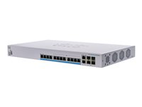 Cisco Business 350 Series CBS350-12NP-4X - Switch - L3 - Administrerad - 12 x 100/1000/2.5G/5GBase-T (PoE+) + 2 x combo 10 Gigabit SFP+/RJ-45 + 2 x 10 Gigabit SFP+ - rackmonterbar - PoE+ (375 W) CBS350-12NP-4X-EU
