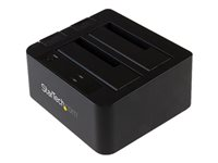 StarTech.com Dual-Bay USB 3.1 to SATA Hard Drive Docking Station, USB 3.1 (10 Gbps) Hard Drive Dock, External 2.53.5 SATA IIIIII, SSDHDD Docking Station, Hot-Swap Hard Drive Bay - Top-Loading - Kontrollerkort - 2.5", 3.5" - USB 3.1 (Gen 2) - svart SDOCK2U313