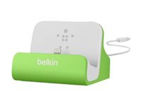 Belkin MIXIT ChargeSync Dock - Dockningsstation för mobiltelefon, digitalspelare - grön F8J045BTGRN