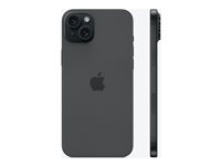Apple iPhone 15 Plus - 5G smartphone - dual-SIM / Internminne 256 GB - OLED-skärm - 6.7" - 2796 x 1290 pixels - 2 bakre kameror 48 MP, 12 MP - front camera 12 MP - svart MU183QN/A