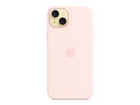 Apple - Baksidesskydd för mobiltelefon - MagSafe-kompatibilitet - silikon - Light Pink - för iPhone 15 Plus MXQV3ZM/A