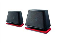 Fujitsu Soundsystem DS E2000 Air - Högtalare - för persondator - 2.4 Watt (Total) - svart, karmosinröd - för Celsius J550; ESPRIMO D538/E94, D556, D738/E94, D757, D957, D957/E94, D958, D958/E94, P556 S26391-F7128-L600