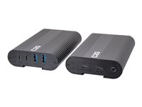 C2G Superbooster 2X4 USB Over Cat6a Extender Switch - USB 3.2 GEN1 (5Gbps) - USB-förlängningskabel - USB 3.2 Gen 1 - över CAT 6a - upp till 100 m - TAA-kompatibel C2G54262