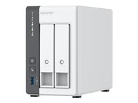 QNAP TS-216G - NAS-server - 2 fack - 12 TB - SATA 6Gb/s - HDD 6 TB x 2 - RAID JBOD, 0, 1 - RAM 4 GB - 2.5 Gigabit Ethernet - iSCSI support K/TS-216G+2XMN10ADA400ES