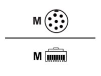 Fluidmesh - Nätverkskort - 8-stifts M12 (hane) till RJ-45 (hane) - 10 m FLMESH-HW-ACC-39