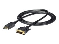 StarTech.com 1,8 m DisplayPort till DVI-kabel - 1080p video - DisplayPort till DVI-kabeladapter - DP till DVI-D-adapter Single Link - DP till DVI-skärmkabel - DP-anslutning med låsning - Adapterkabel - DVI-D (hane) till DisplayPort (hane) - 1.8 m - svart DP2DVI2MM6