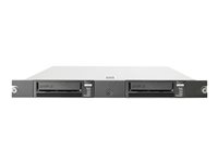 HPE StoreEver LTO-8 Ultrium - Bandenhet - LTO Ultrium (12 TB / 30 TB) - Ultrium 8 - högsta antal enheter: 2 - SAS-2 - kan monteras i rack - 1U - kryptering, WORM-funktionalitet - Smart Choice P77033-B25